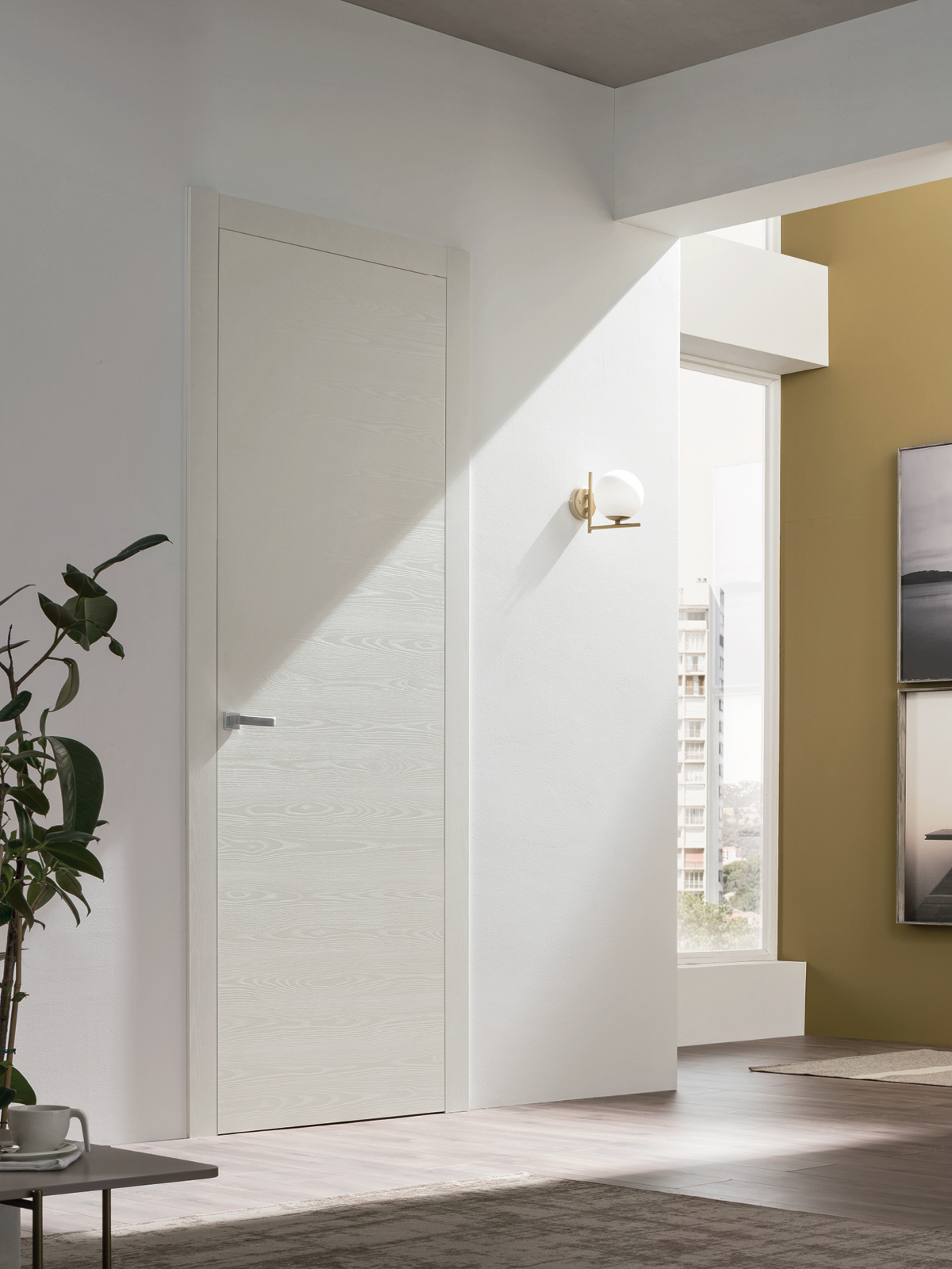 porta bianca da interno finitura Rovere Polar