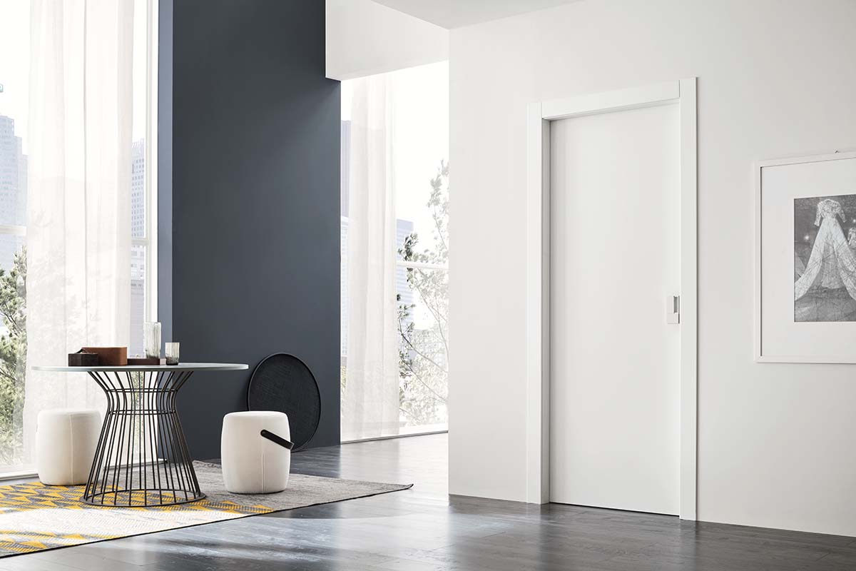 porta liscia bianca Ice effetto soft touch