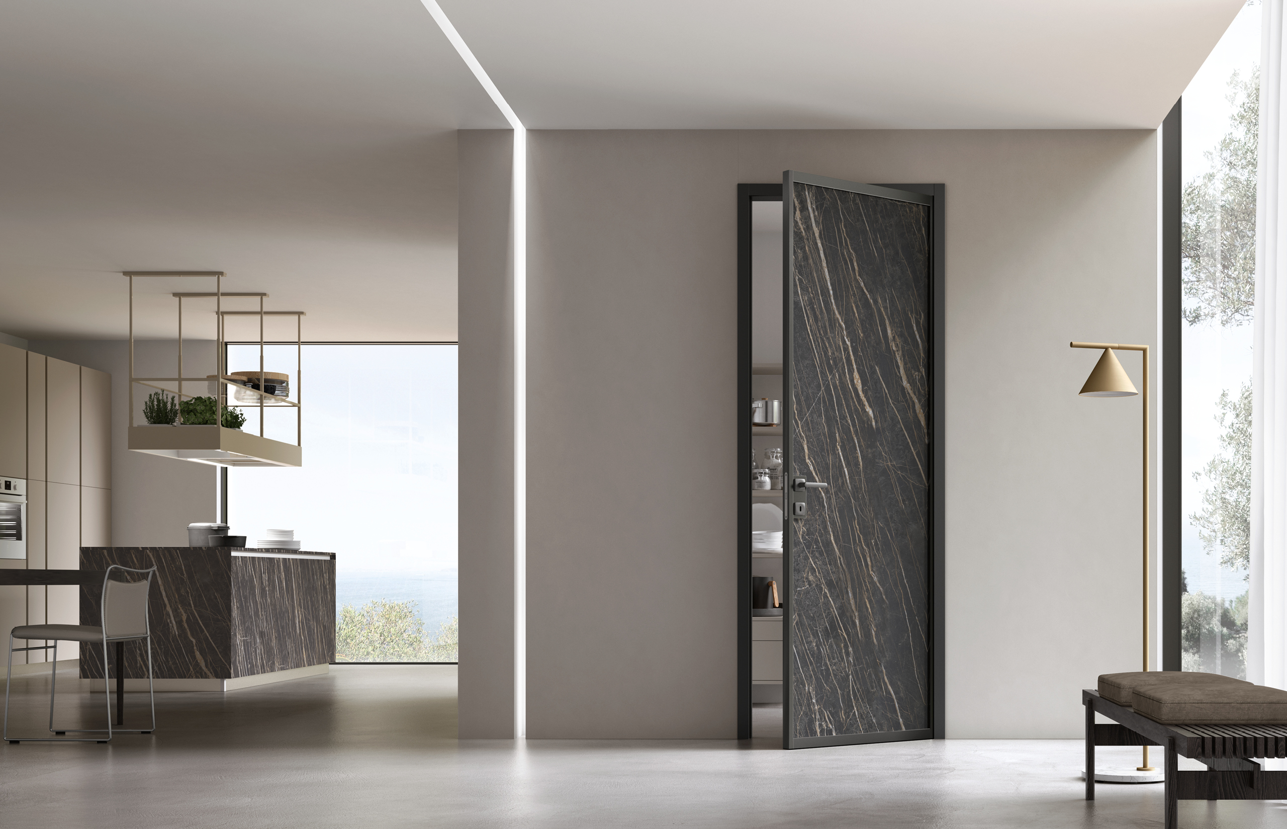 porta-da-interni-Skyline-in-alluminio-e-gres