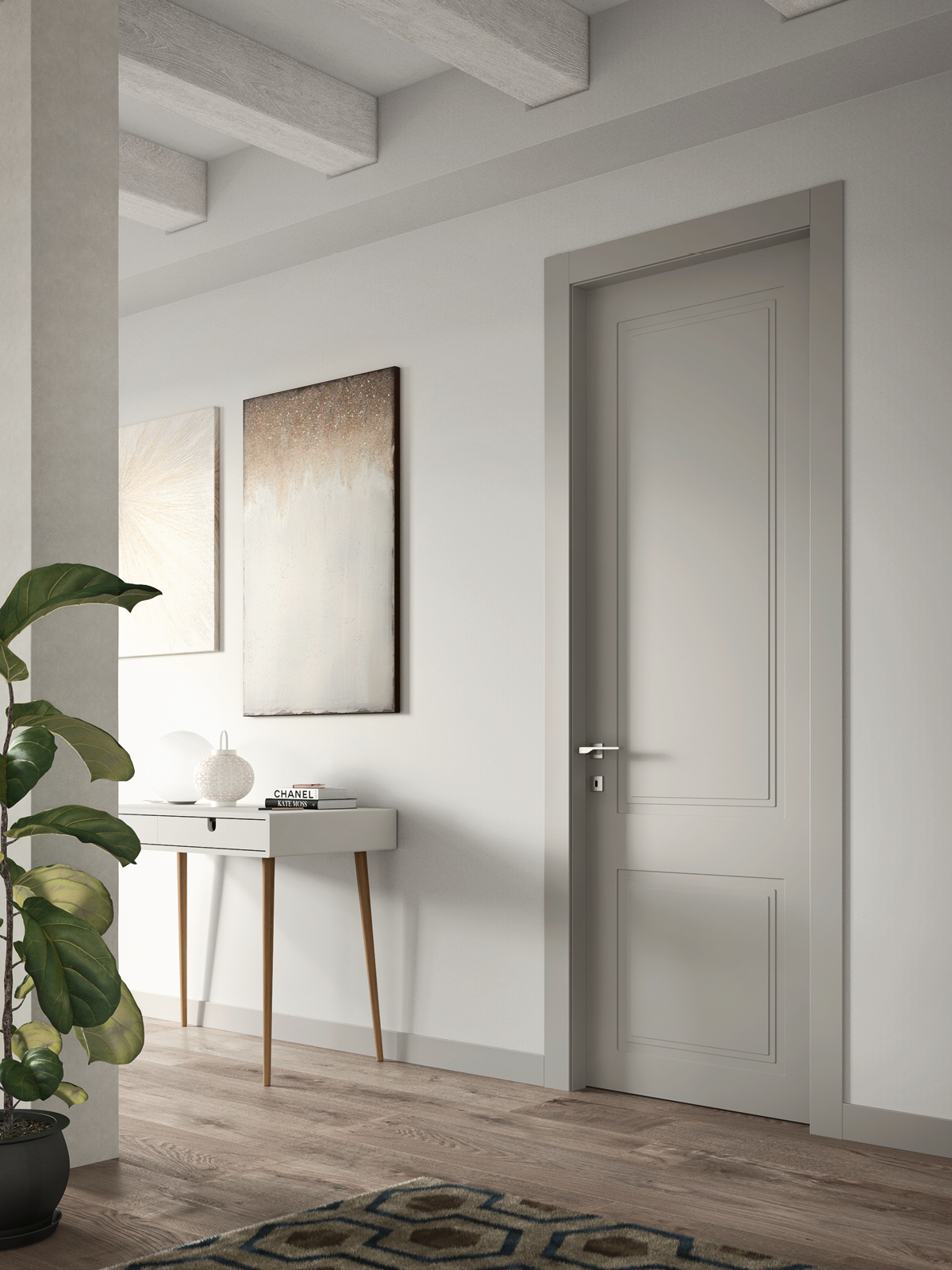Porte classiche da interni grigie